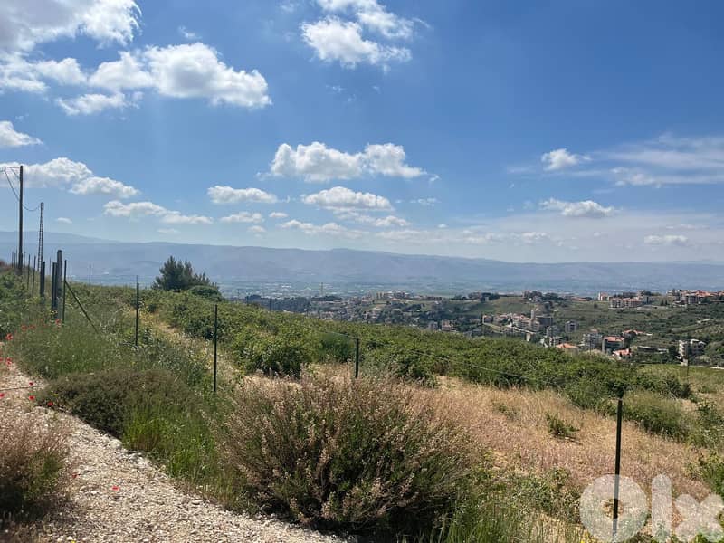 zahle dhour land 1300 sqm for sale panoramic view #6615 3