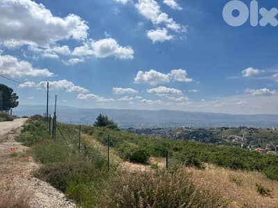 zahle dhour land 1300 sqm for sale panoramic view #6615