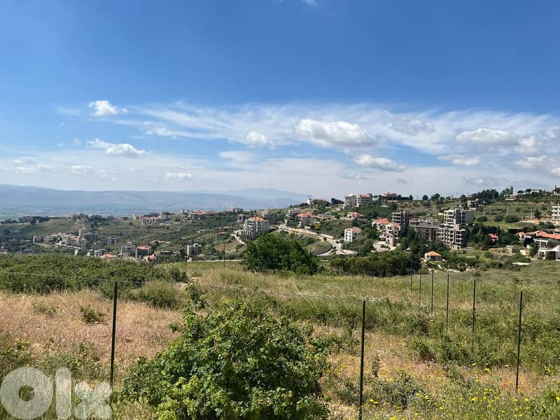 zahle dhour land 1300 sqm for sale panoramic view #6615 5