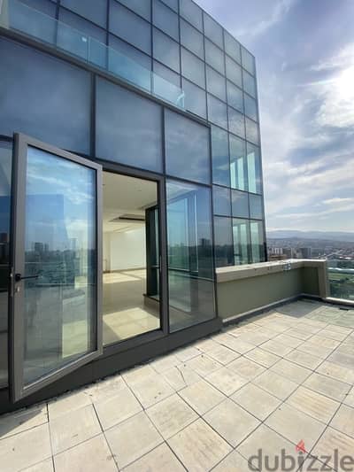 High ceiling duplex lofty with large terrace garden