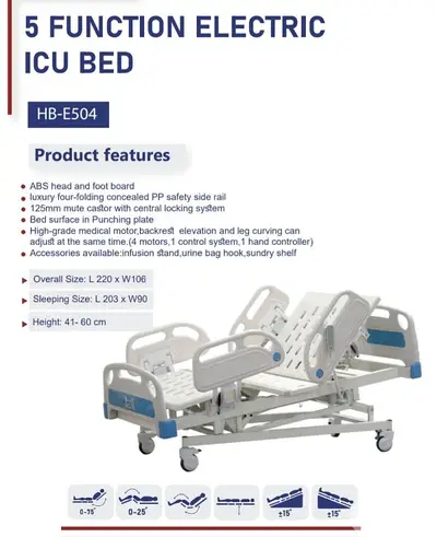 Icu Bed-5 Functions luxury