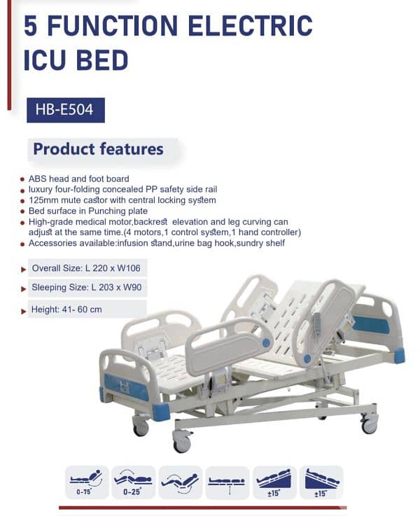 Icu Bed-5 Functions luxury 0