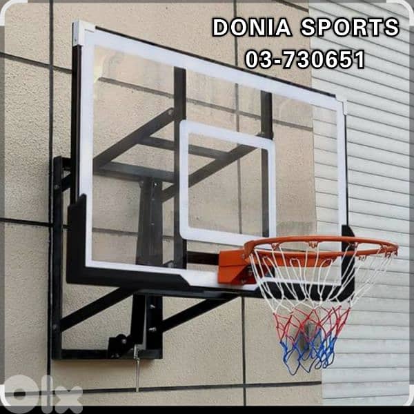 Now 240$ hoop basketball board ((Glass Backboard)) 0