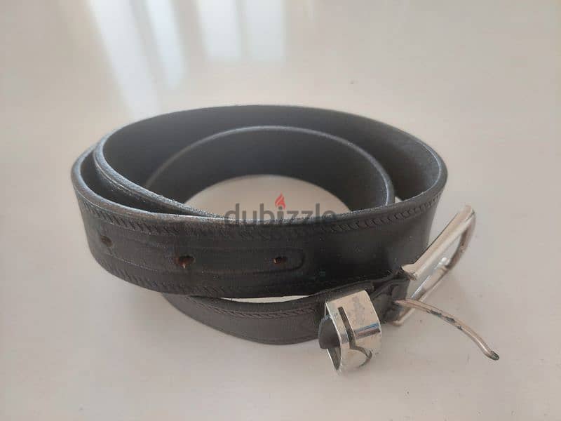 Black belt cow leather 0