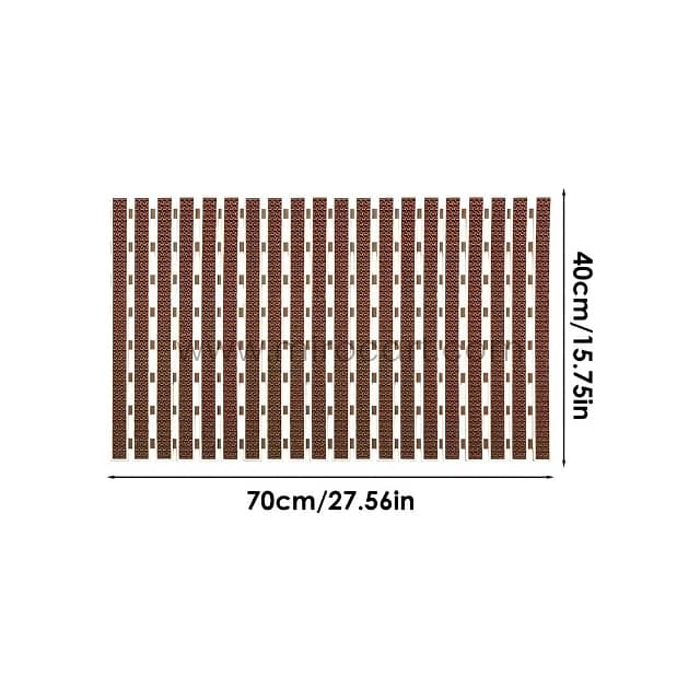 Textured Non-Slip Bathroom Mat, 70x40cm Rubber Mat for Bathtub, Shower 8