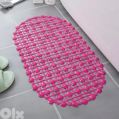Non-Slip Shower Mat – 65x35cm PVC Mat w/ Suction Cups & Drain Holes