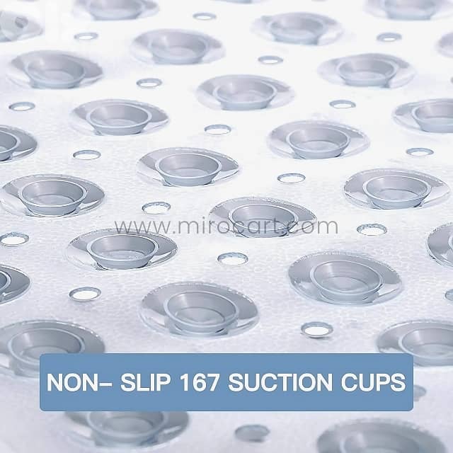 Premium Transparent Bath Mat 50x50cm for Showers & Bathtubs 4
