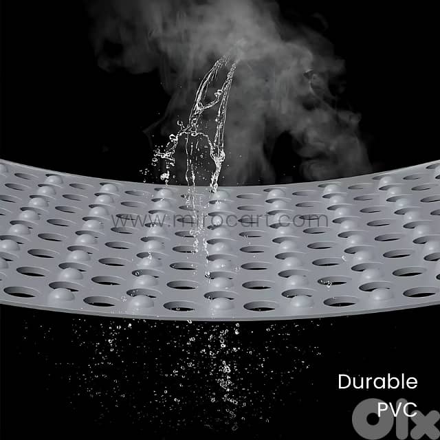 Non-Slip Massage Bath Mat 50x50cm – Textured PVC with 160 Suction Cups 7