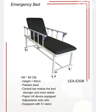 emergency bed with barriers