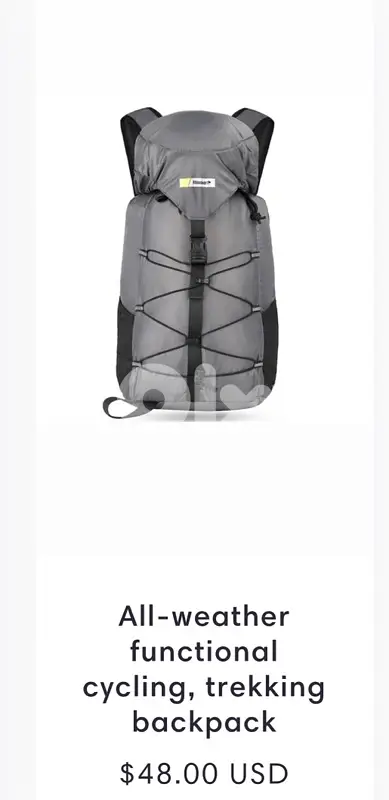 backpack for cycling