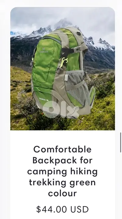 backpack for camping