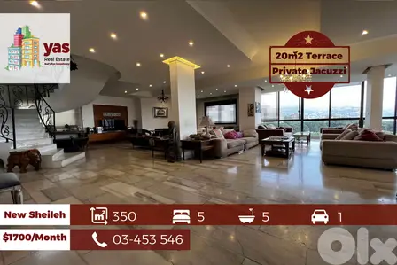 New Sheileh 350m2 | 20m2 Terrace | Furnished Duplex | View | KS/IV