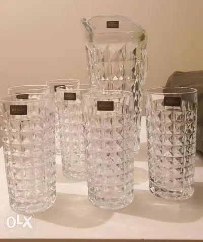 Bohemia Crystal Jug & Glasses