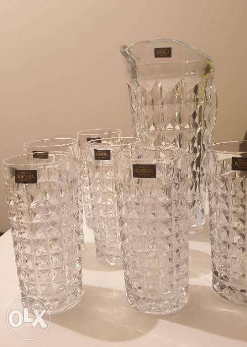 Bohemia Crystal Jug & Glasses 1