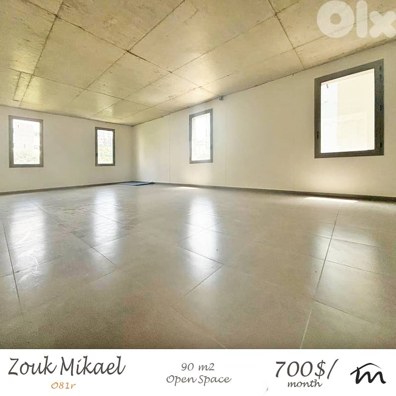 Zouk Mikayel | Prime Location | Open Space 90m² Office / Clinic 0