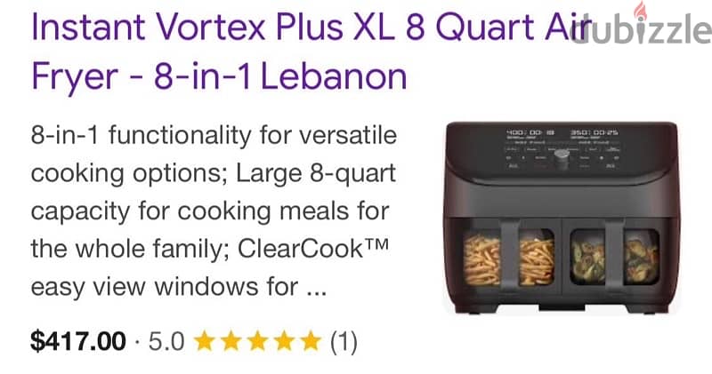 Instant Pot Vortex Plus XL 8QT ClearCook Air Fryer (180$ ONLY!!) 3