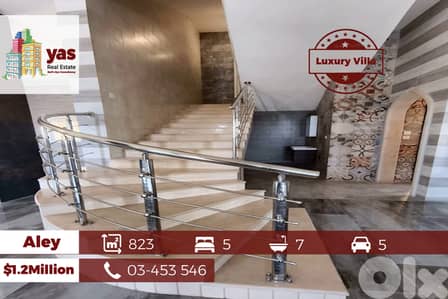 Aley 823m2 | Super Luxury Villa | 3 Floors | Premium Finishes | view|B