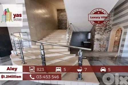 Aley 823m2 | Super Luxury Villa | 3 Floors | Premium Finishes | view|B