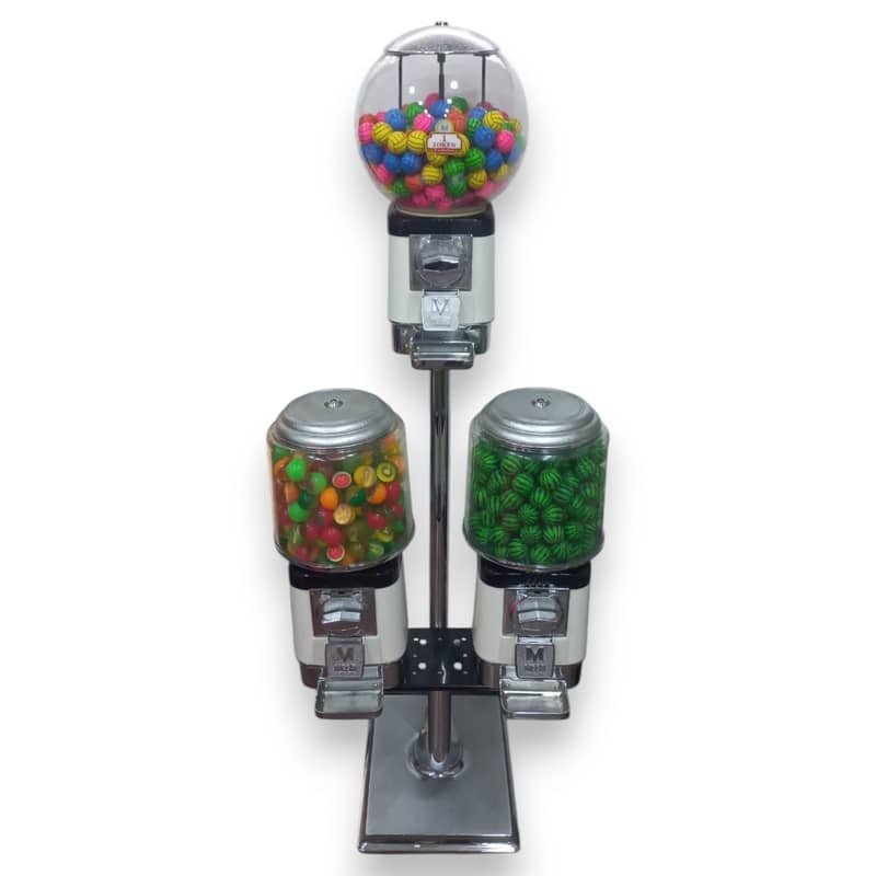 TRIPLE HEAD VENDING MACHINE - Coin Operated (Refurbished) 0