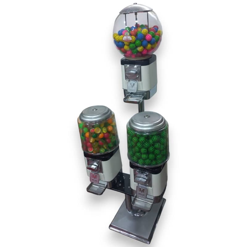 TRIPLE HEAD VENDING MACHINE - Coin Operated (Refurbished) 1