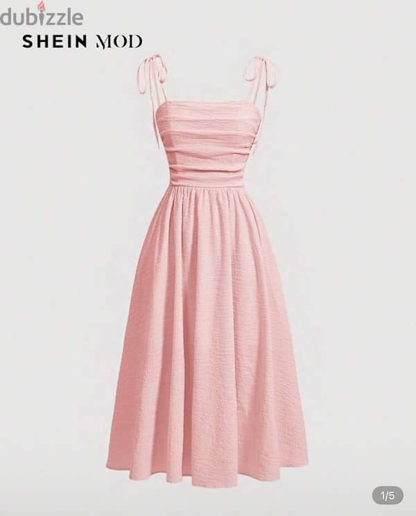 shein mod pink dress 0