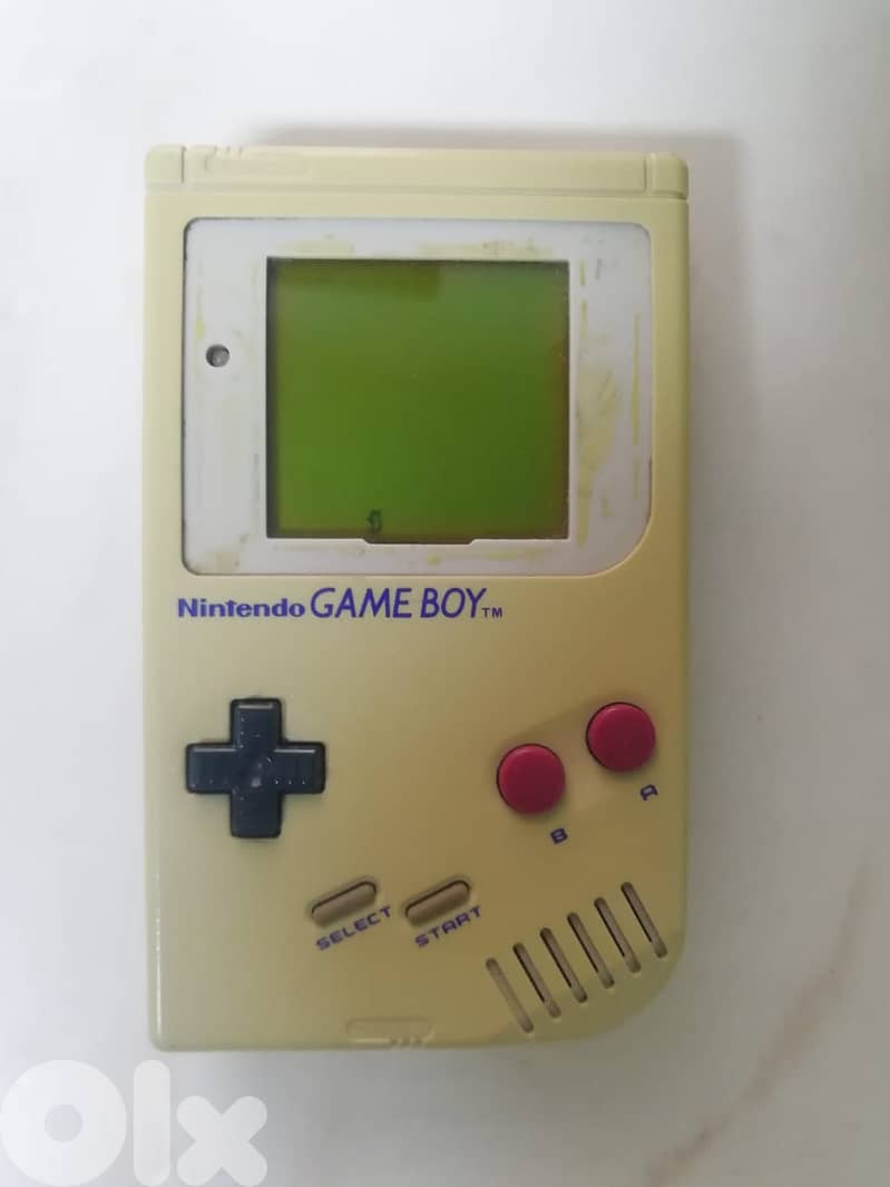 vintage Gameboy fully operational missing front screen protect 0