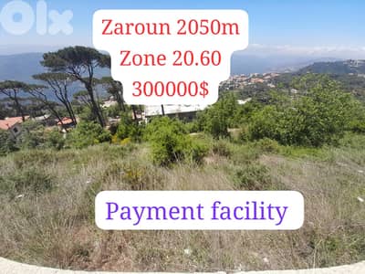 Land for sale in Zaroun / زرعون  | Down Payment |منظر رائع