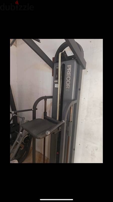assistant chin/dip press, precor (like new) 2
