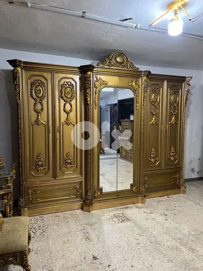 اوضة نوم ملكية حفر خشب زان ولاتي كلا