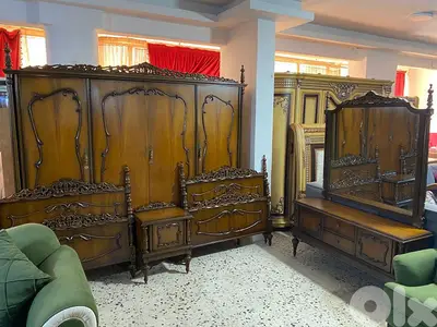 اوضة نوم خشب زان قديمة تختين