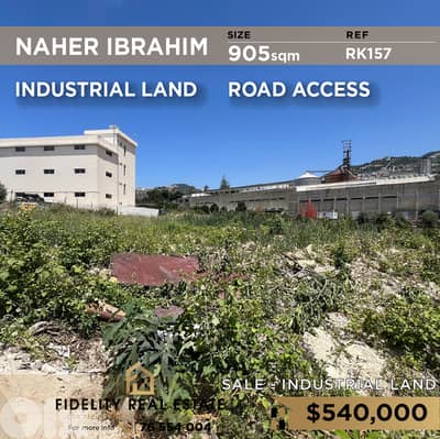 Industrial Land for sale in Nahr Ibrahim RK157  أرض صناعية للبيع