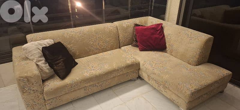 L shape sofa 250 cm×180 cm 1