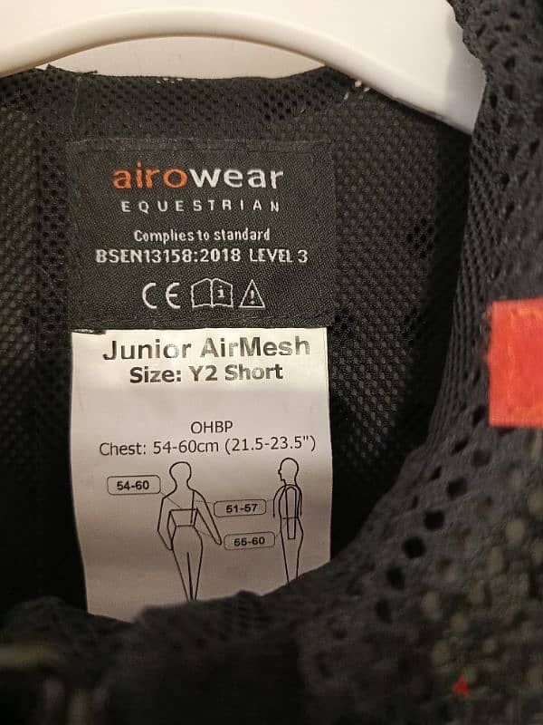 Horseriding safety jacket- airowear 1