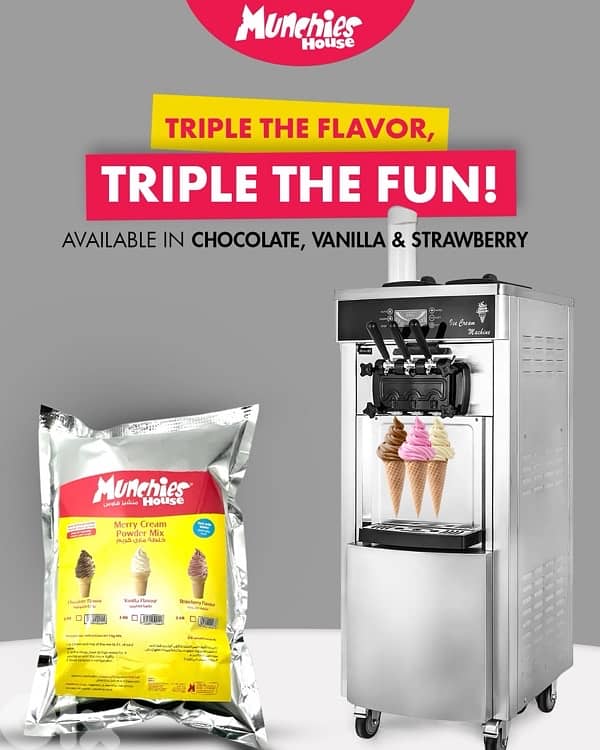 Commercial Three-Flavor Merry Cream Machine 3