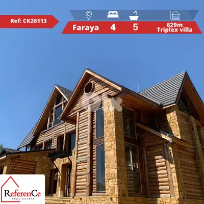 Luxurious Villa with land in Faraya فيلا فاخرة مع الأرض في فاريا