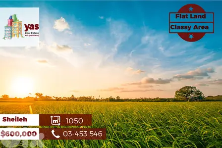 Sheileh 1050m2 | Flat Land | Coeff 30/75 | Prime Location | BA