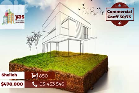 Sheileh 850m2 | Land | Commercial | Flat | Prime Location | BA