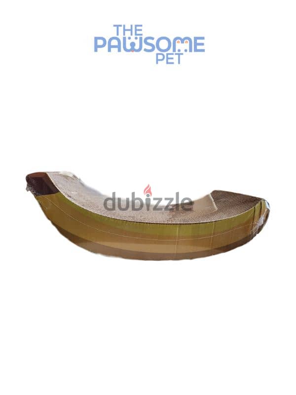 Pawsome's cat scratcher banana shape 1