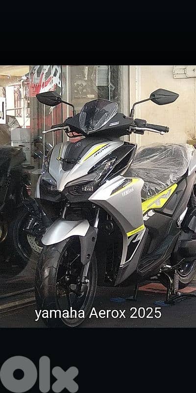 Yamaha aerox 155cc 0klm model 2025 key dealer warranty 0