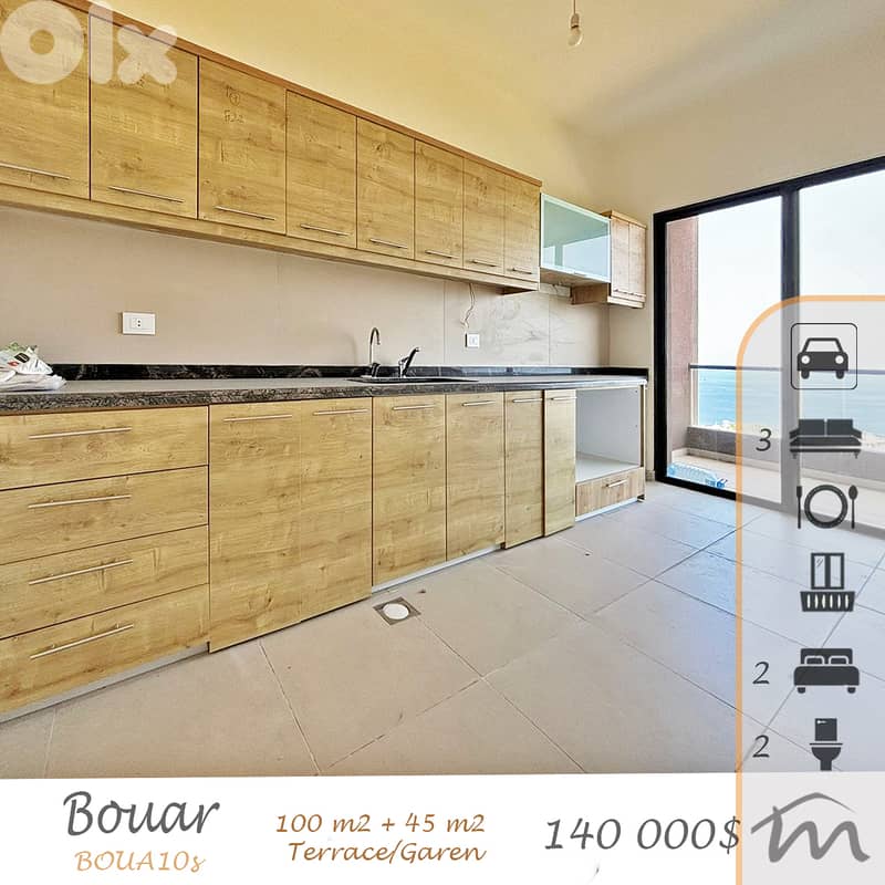 Bouar | Brand New 100m² + 45m² Terrace/Garden | High End Building 0