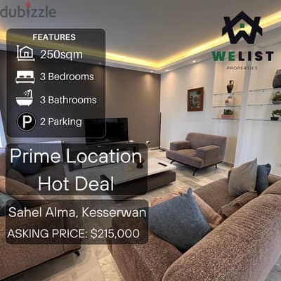 Apartment for sale in Sahel Alma - Jounieh شقة للبيع في ساحل علما