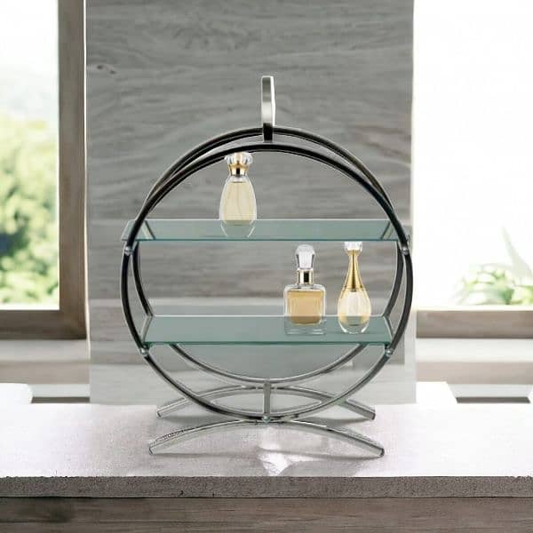 2 Tier Metal Mirror tray 1
