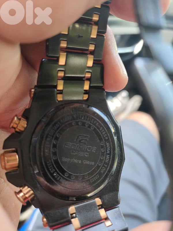 Casio Edifice Men's Watch EFX-510SP Black & Copper Gold Label Edition 4
