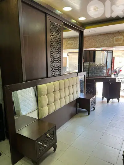أوضة نوم خشب mdf ملبسة قشرة زان