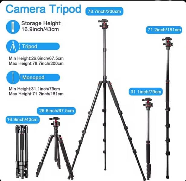 Professional Tripod Monopod for phone and DSLR 1