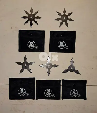 collection of ninja shurikens very awesome to collect