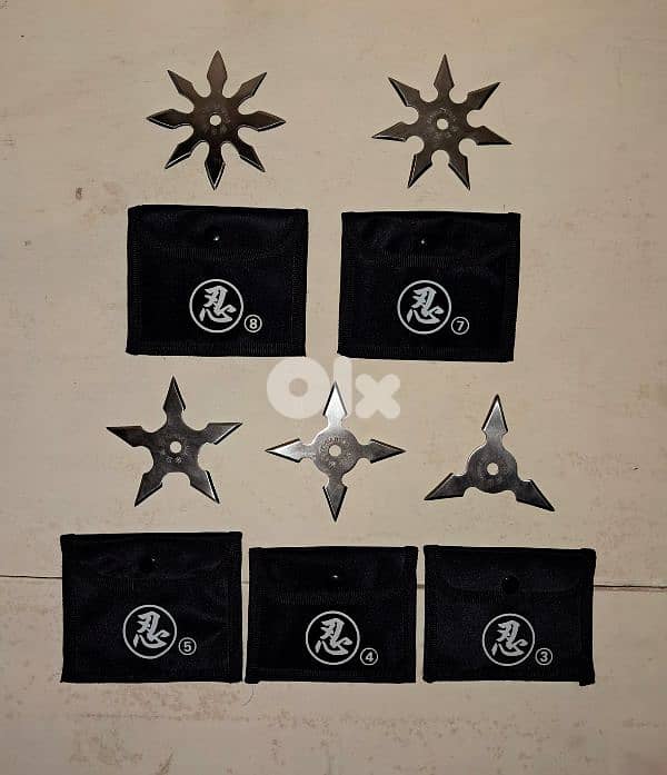 collection of ninja shurikens very awesome to collect 0
