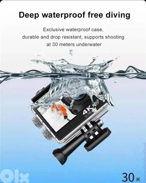 Action Camera 4K wifi dual screen 4