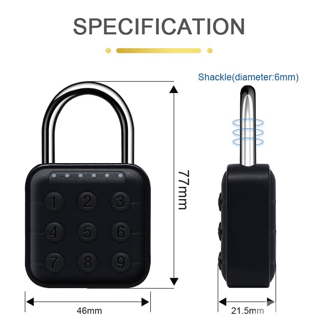 Fingerprint Padlock / Password Padlock 3