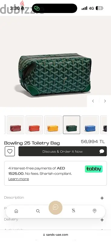 original goyard bag with receipt